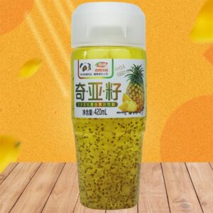 Chia seed pineapple mixed fruit juice