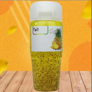 Chia seed pineapple mixed fruit juice